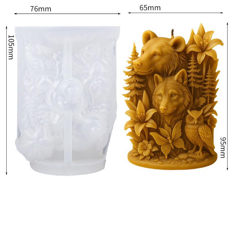 Forest bear candle mold for creating animal-themed scented candles, perfect for family gifts and home décor, adding a warm and n белый
Forest bear candle mold for creating animal-themed scented candles, perfect for family gifts and home décor, adding a warm and n белый
