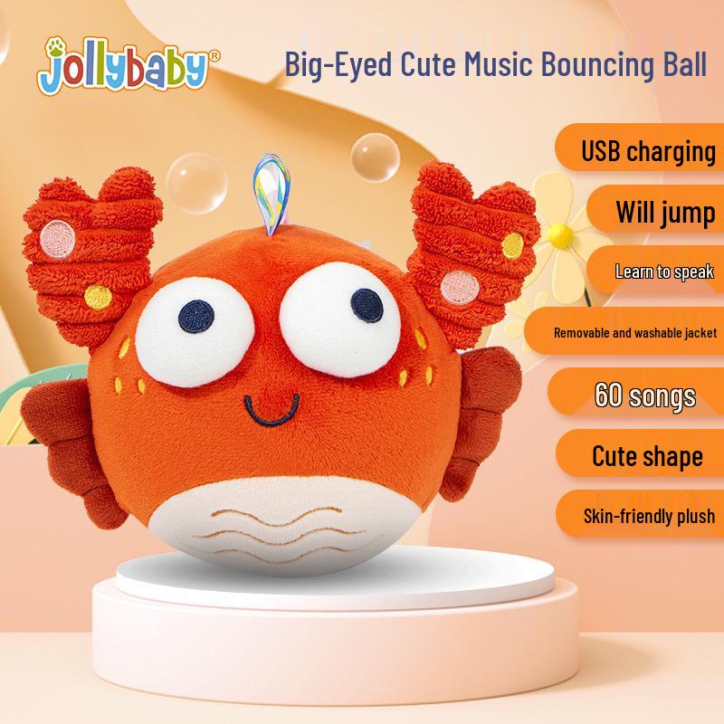 Jollybaby Musical Bouncing Ball: Soothing Pig Toy for Infants 0-1, Learns to Talk and Sing
Jollybaby Musical Bouncing Ball: Soothing Pig Toy for Infants 0-1, Learns to Talk and Sing
