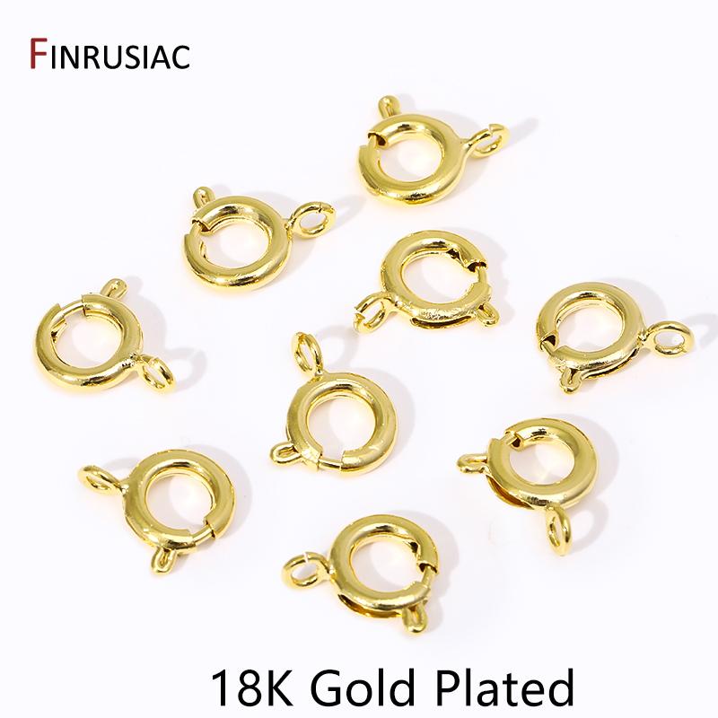 10Pcs 14/18K Gold Plated Brass Claw Spring Ring Clasps,Clasps For Bracelet Connectors,DIY Jewelry Making Findings Supplies 5.5mm-10 pieces
10Pcs 14/18K Gold Plated Brass Claw Spring Ring Clasps,Clasps For Bracelet Connectors,DIY Jewelry Making Findings Supplies 5.5mm-10 pieces