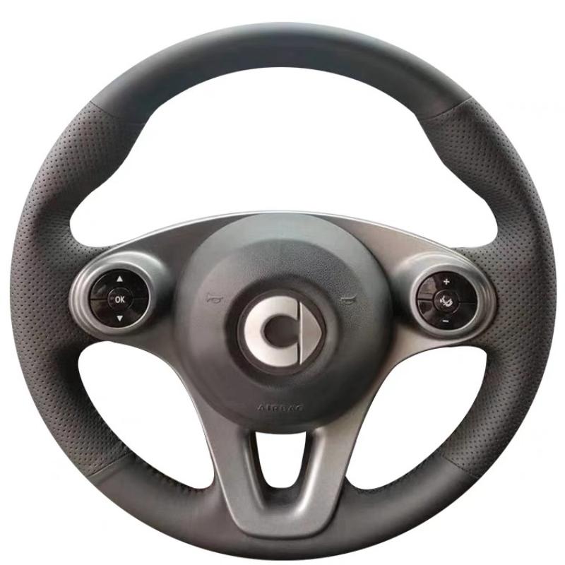 Hand-stitch black Leather car Steering Wheel Cover For Mercedes Benz Smart Fortwo Forfour 2009- auto parts style 2
Hand-stitch black Leather car Steering Wheel Cover For Mercedes Benz Smart Fortwo Forfour 2009- auto parts style 2