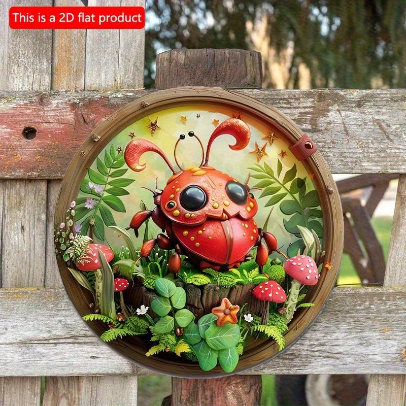 2d Flat 20*20cm, Round Wooden Cute Little Bug Sign Art, Wreath Decorative Plates, Entrance Decor Gift, Cute Little Bug Theme, for Bar, Club, Home 20*20cm
2d Flat 20*20cm, Round Wooden Cute Little Bug Sign Art, Wreath Decorative Plates, Entrance Decor Gift, Cute Little Bug Theme, for Bar, Club, Home 20*20cm
