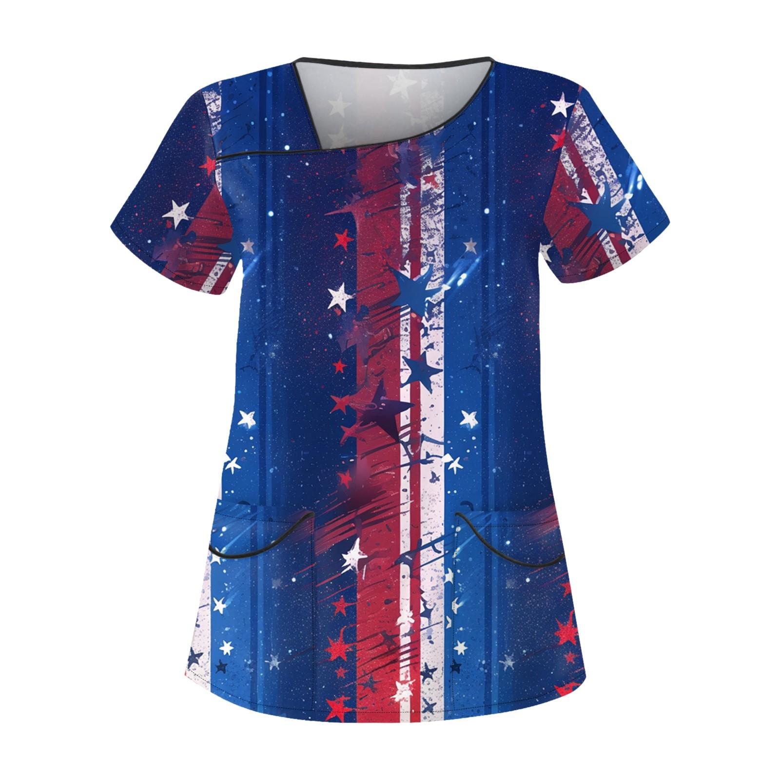 Women s Printed Work Clothes With Skew Collar And Double Layer Pocket Basic Tops Pullover XXXXXL
Women s Printed Work Clothes With Skew Collar And Double Layer Pocket Basic Tops Pullover XXXXXL