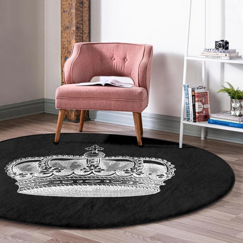 Deymend Black White King Crown Индивидуальный дизайн Современная ванная комната Моющийся нескользящий круглый ковер
Deymend Black White King Crown Индивидуальный дизайн Современная ванная комната Моющийся нескользящий круглый ковер