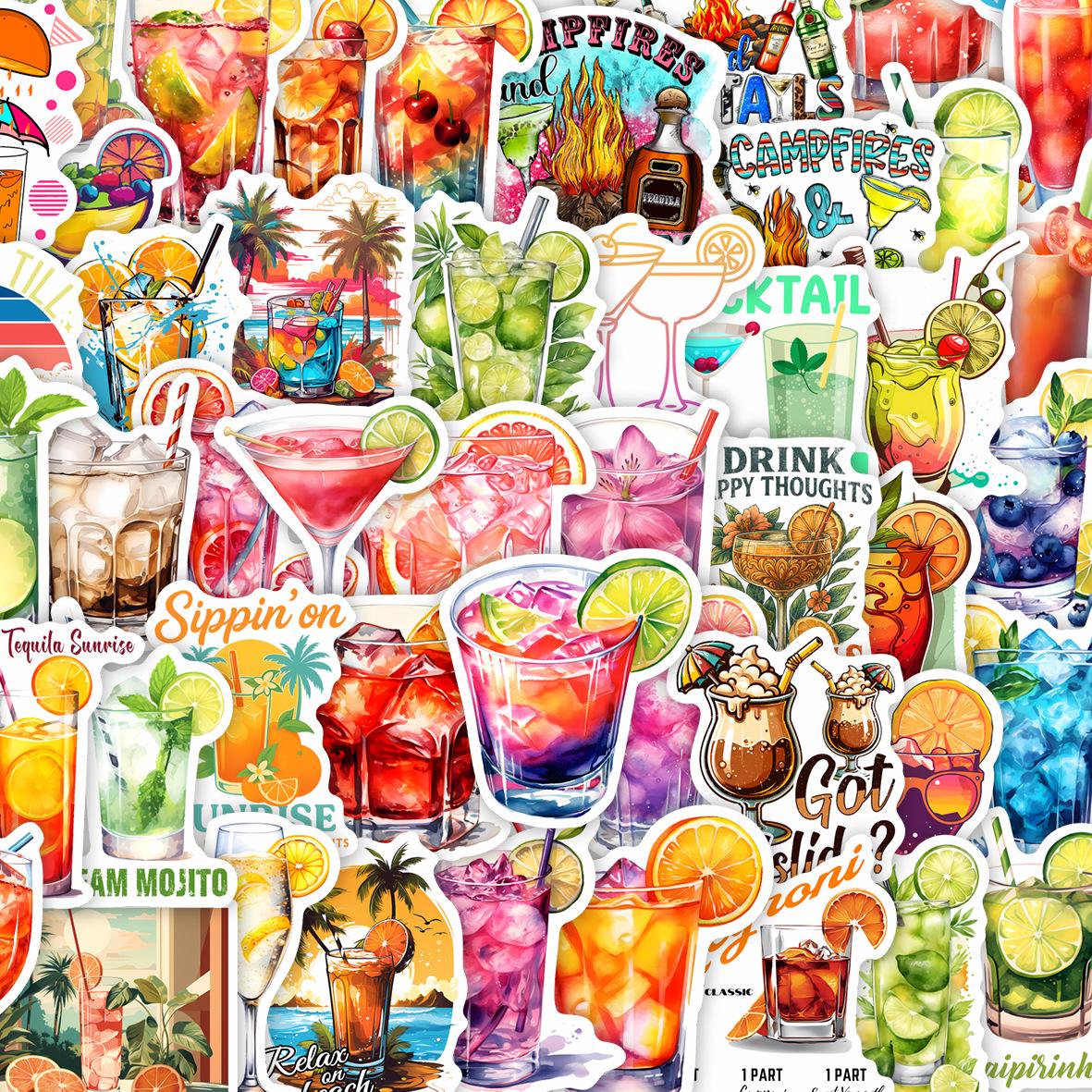 50 Sheets Cocktail Party Waterproof Stickers for DIY Journal & Suitcase Decoration
50 Sheets Cocktail Party Waterproof Stickers for DIY Journal & Suitcase Decoration