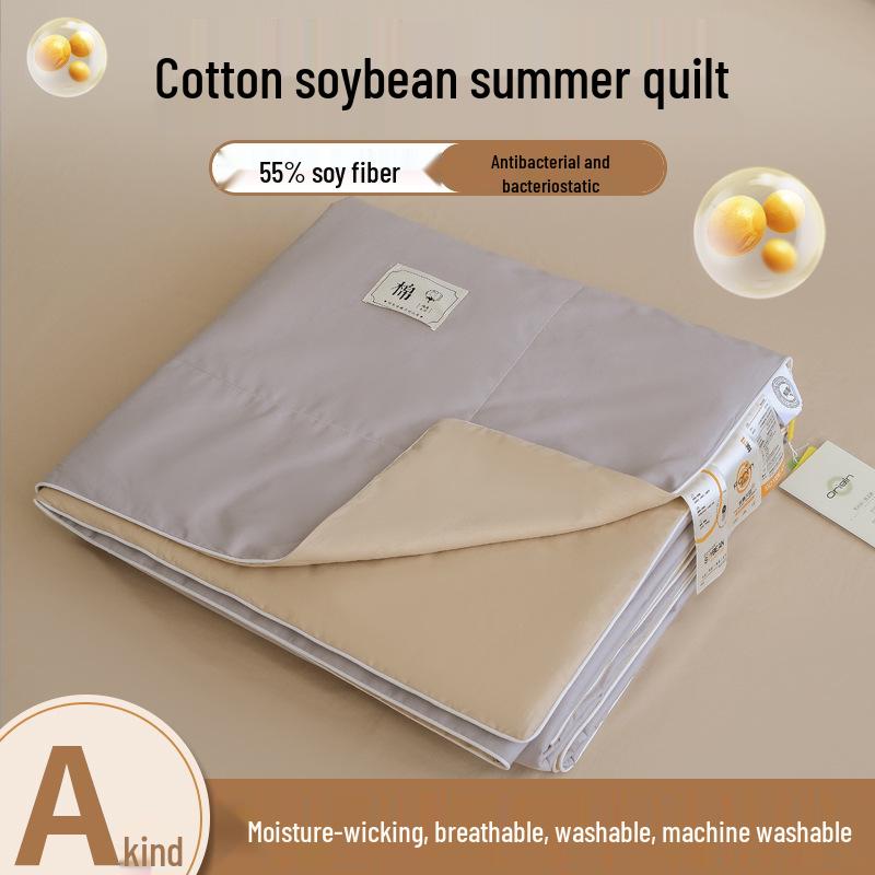A-class Antibacterial Summer Quilt Set - 100% Cotton, 55 Soy, 133*72, 4-Piece, Ideal for Air Conditioned Rooms 150*200cm Single Summer Quilt
A-class Antibacterial Summer Quilt Set - 100% Cotton, 55 Soy, 133*72, 4-Piece, Ideal for Air Conditioned Rooms 150*200cm Single Summer Quilt