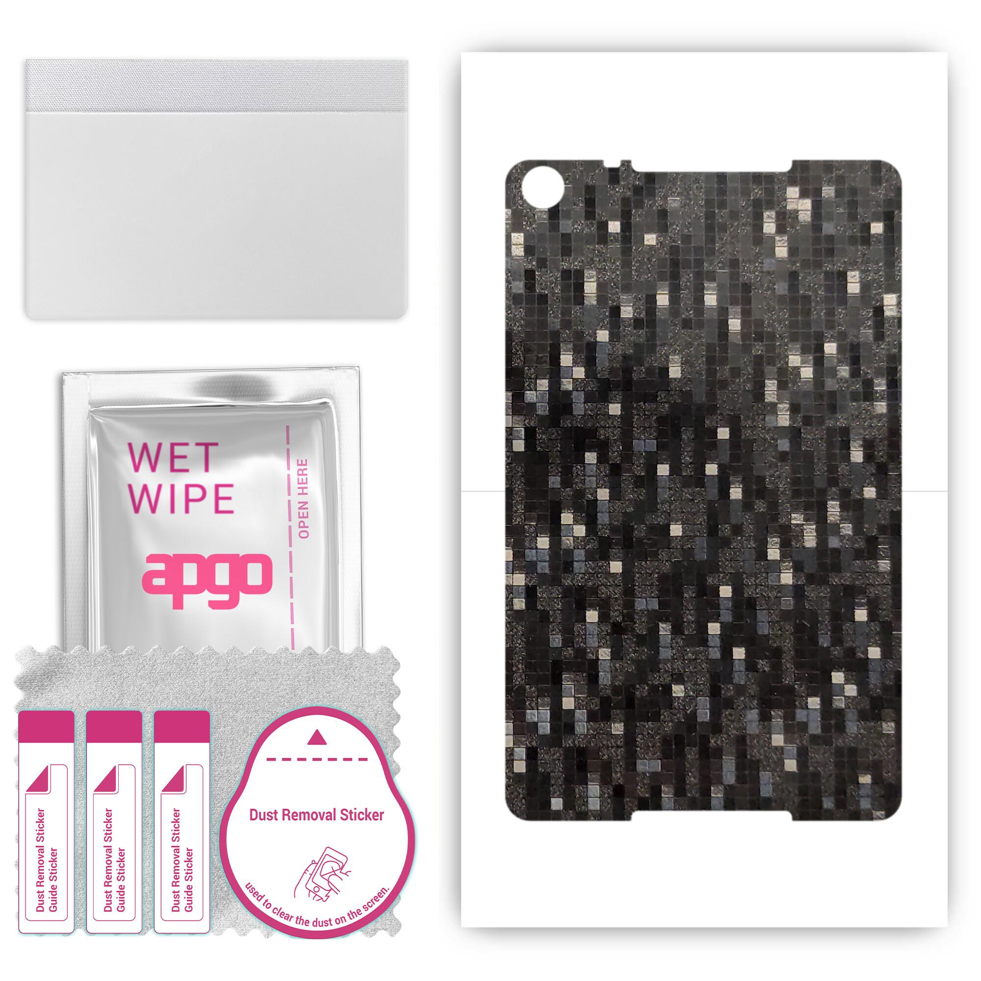 Apgo Protective Skin Sticker for the back compatible with Huawei MediaPad M5 Lite 8.0, Wrap Film, Foil, Vinyl - Pattern Carbon Black Pixel
Apgo Protective Skin Sticker for the back compatible with Huawei MediaPad M5 Lite 8.0, Wrap Film, Foil, Vinyl - Pattern Carbon Black Pixel