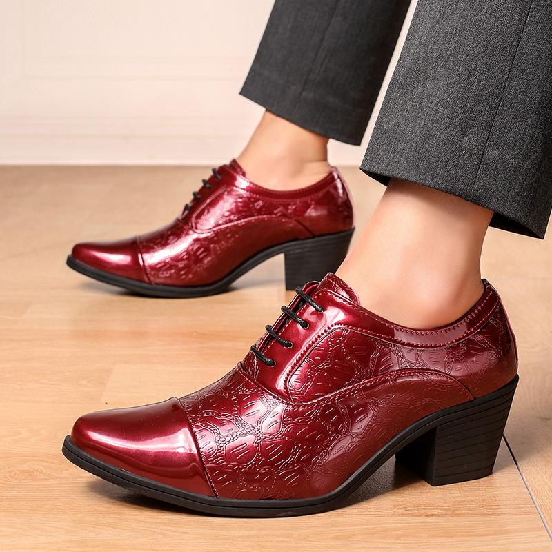 Foreign trade large size thick heel casual leather shoes 38-46 size men s leather shoes 6cm British lace-up thick leathershoes 38 чёрный
Foreign trade large size thick heel casual leather shoes 38-46 size men s leather shoes 6cm British lace-up thick leathershoes 38 чёрный