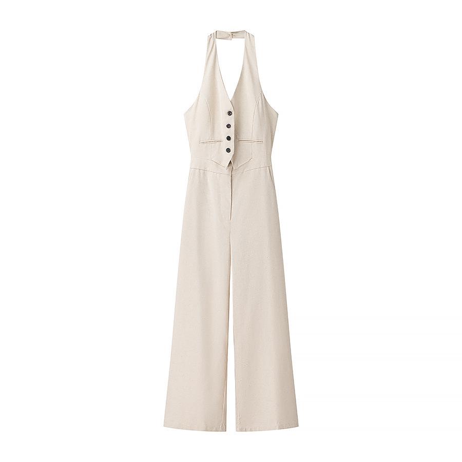 European & American Style French Halter Jumpsuit - Women s Sexy & Versatile Fashion. S
European & American Style French Halter Jumpsuit - Women s Sexy & Versatile Fashion. S
