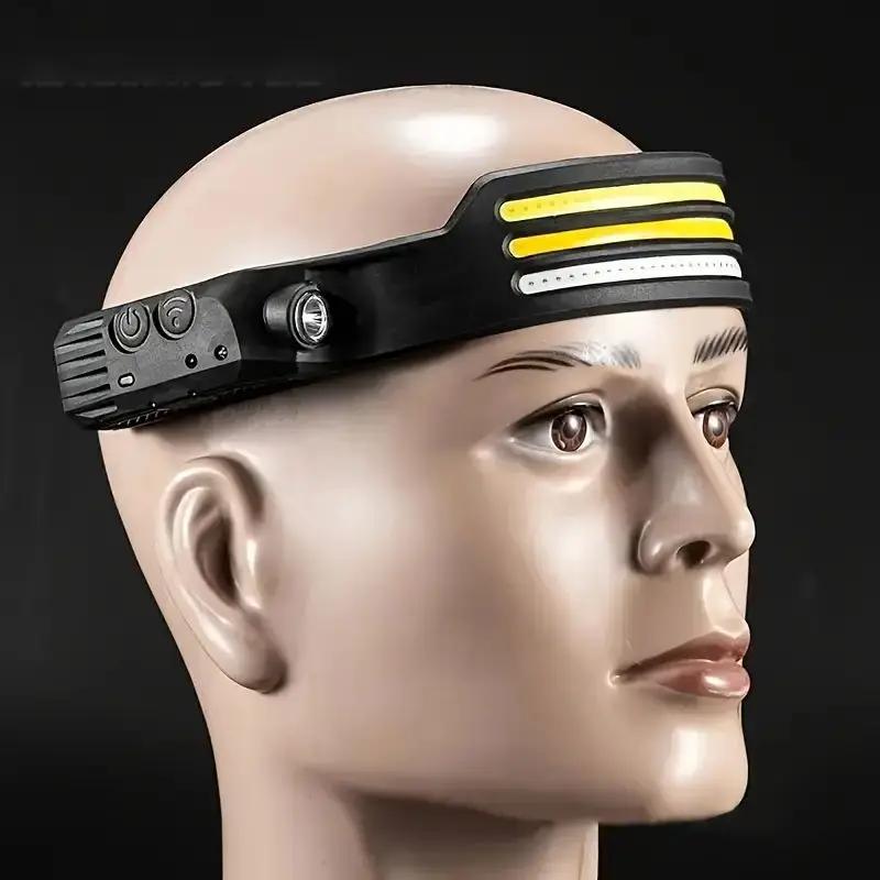 USB Rechargeable LED Headlamp Sensor Waterproof XPE+COB Built-in Battery 230° Wide Beam For Fishing Camping Lantern
USB Rechargeable LED Headlamp Sensor Waterproof XPE+COB Built-in Battery 230° Wide Beam For Fishing Camping Lantern