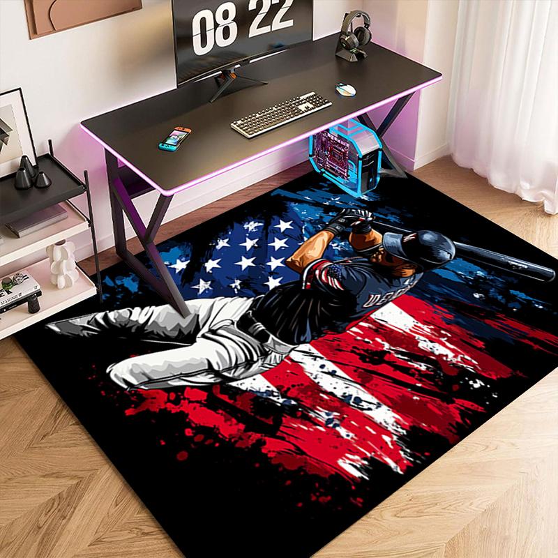 1pc American flag, baseball, and guitar Carpet Rug for Living Room Bedroom Home Sofa Decoration,Kids play Non-slip Floor Mat 40x60cm( 15x23in )
1pc American flag, baseball, and guitar Carpet Rug for Living Room Bedroom Home Sofa Decoration,Kids play Non-slip Floor Mat 40x60cm( 15x23in )