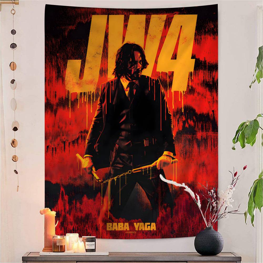Classic Movie John Wick Quote Colorful Tapestry Wall Hanging Bohemian Wall Tapestries Mandala Wall Hanging Sheets 74x94cm(29x37in)
Classic Movie John Wick Quote Colorful Tapestry Wall Hanging Bohemian Wall Tapestries Mandala Wall Hanging Sheets 74x94cm(29x37in)