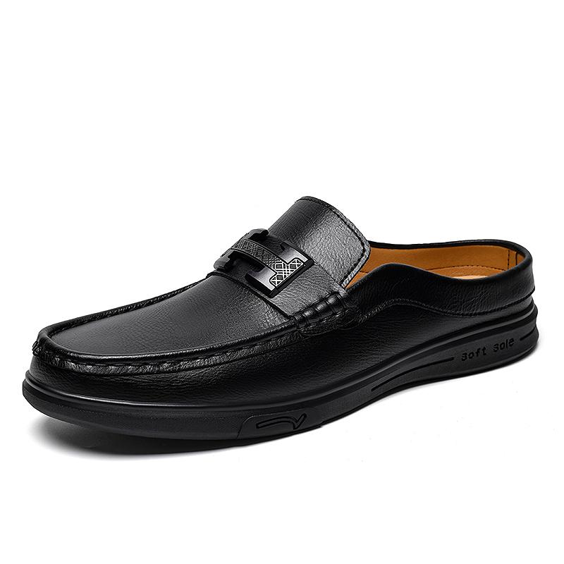 Men Walking Muller Shoes Genuine Leather Mens Half Casual Shoes Metal Buckle Slip-On Loafers Breathable Light Half Drag 47 чёрный
Men Walking Muller Shoes Genuine Leather Mens Half Casual Shoes Metal Buckle Slip-On Loafers Breathable Light Half Drag 47 чёрный