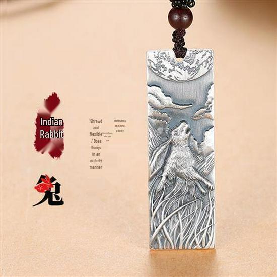 999 Sterling Silver Antique Bagua Zodiac Ox Pendant Necklace for Men, Women, Couples
999 Sterling Silver Antique Bagua Zodiac Ox Pendant Necklace for Men, Women, Couples