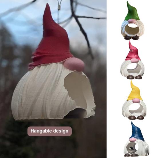 Bird Feeder Rain Protection Large Capacity Reusable Synthetic Resin Gnome Bird Food Feeder
Bird Feeder Rain Protection Large Capacity Reusable Synthetic Resin Gnome Bird Food Feeder