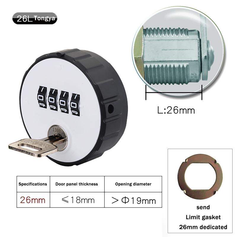 Hardware Drawer Door Anti-Theft With Key Drawer Lock Combination Cabinet Cam Lock 4 Digital Round Padlock 26mm
Hardware Drawer Door Anti-Theft With Key Drawer Lock Combination Cabinet Cam Lock 4 Digital Round Padlock 26mm