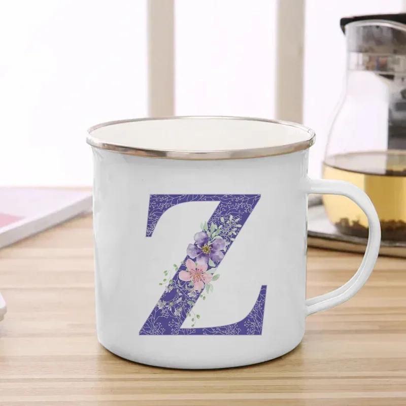 Drinks Water Milk Cups 26 Initials Letter Purple Flower Print Enamel Mug Coffee Cup Thermal Coffee Cup to Carry Cupshe Drinkware 1pcs
Drinks Water Milk Cups 26 Initials Letter Purple Flower Print Enamel Mug Coffee Cup Thermal Coffee Cup to Carry Cupshe Drinkware 1pcs