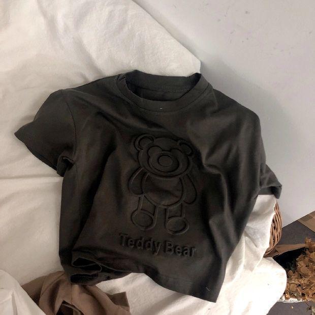 Летняя футболка из мягкого хлопка с 3D-принтом мишки Тедди - с коротким рукавом, повседневный топ для мальчиков или девочек 140 cm чёрный
Летняя футболка из мягкого хлопка с 3D-принтом мишки Тедди - с коротким рукавом, повседневный топ для мальчиков или девочек 140 cm чёрный