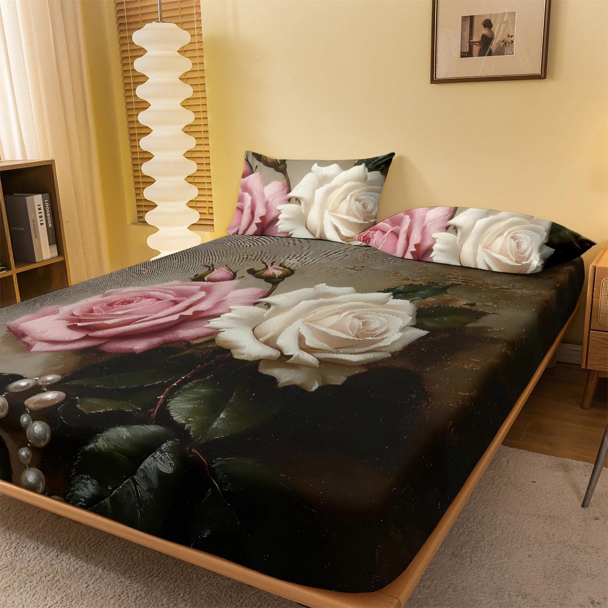1 Simple modern Plant Flower Rose digital printed frosted Fitted Sheet,bedroom printed bed cover,bedding(No pillowcase) 100x200x25cm
1 Simple modern Plant Flower Rose digital printed frosted Fitted Sheet,bedroom printed bed cover,bedding(No pillowcase) 100x200x25cm