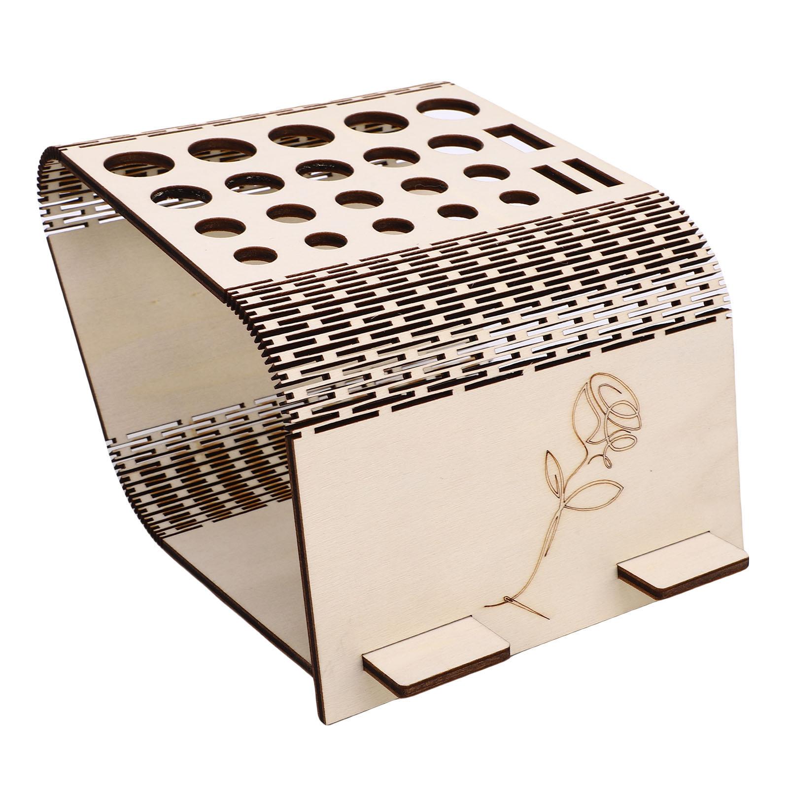 Desktop Crochet Hook Scissors Display Stand Multi Holes Poplar Plywood Leather Working Tool Holder with Detachable
Desktop Crochet Hook Scissors Display Stand Multi Holes Poplar Plywood Leather Working Tool Holder with Detachable