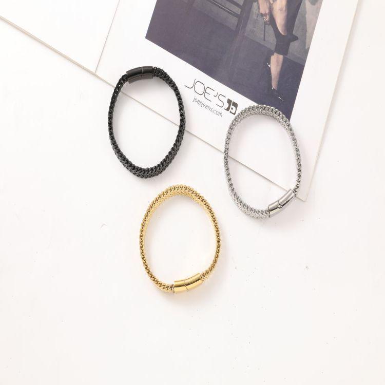 Men s European and American Stainless Steel Double Row Woven Magnetic Dragon Bone Bracelet
Men s European and American Stainless Steel Double Row Woven Magnetic Dragon Bone Bracelet