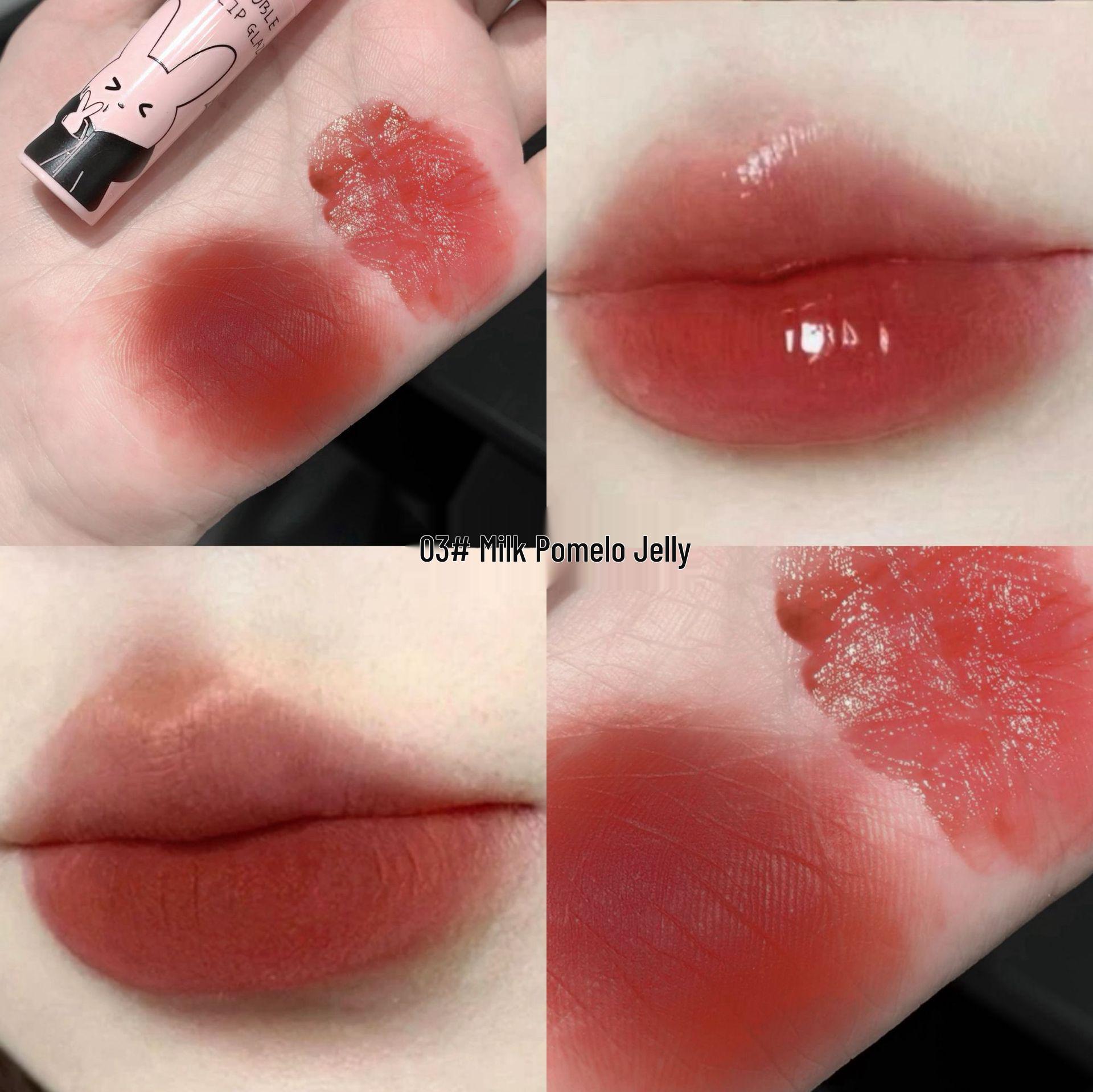 Gegebear Double-Ended Long-Lasting Matte Lip Glaze - Soft Mist, Mirror Finish, Non-Transfer, Whitening Effect
Gegebear Double-Ended Long-Lasting Matte Lip Glaze - Soft Mist, Mirror Finish, Non-Transfer, Whitening Effect