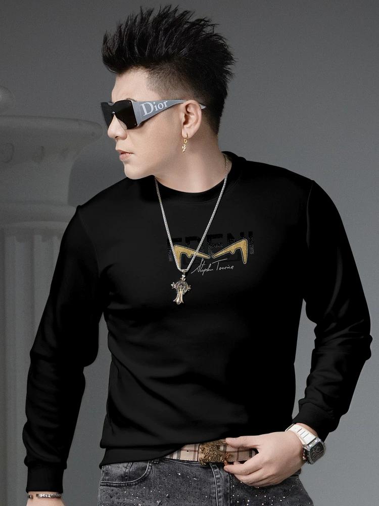European Goods 2025 Autumn New Trendy Brand Letters Hot Drilling round Neck Hoodie Men s Trendy Bottoming Shirt Long sleeve Top Men M белый
European Goods 2025 Autumn New Trendy Brand Letters Hot Drilling round Neck Hoodie Men s Trendy Bottoming Shirt Long sleeve Top Men M белый