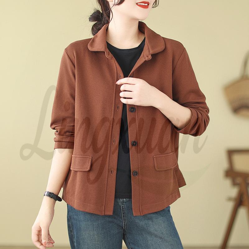Women s Autumn Cotton Retro Loose Jacket M коричневий
Women s Autumn Cotton Retro Loose Jacket M коричневий