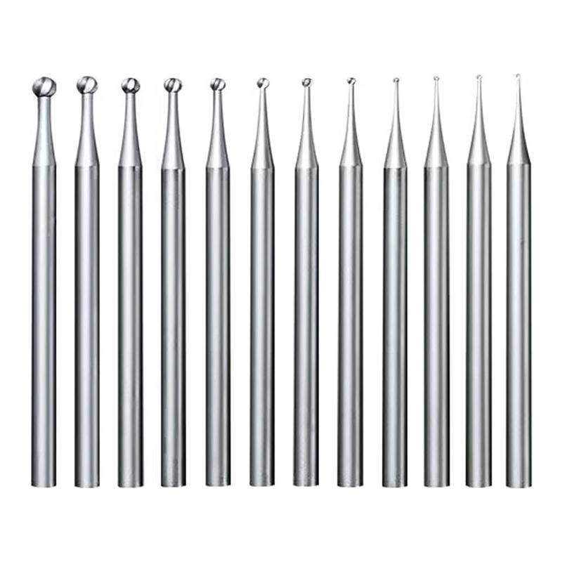 Набір шароподібних борів круглої форми, 12 шт. - хвостовик 3/32 дюйма, бори для виготовлення ювелірних виробів, шароподібні гравірувальні біти срібний
Набір шароподібних борів круглої форми, 12 шт. - хвостовик 3/32 дюйма, бори для виготовлення ювелірних виробів, шароподібні гравірувальні біти срібний