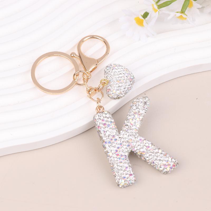 A-Z Letter Charms Love Heart Initial Letter Keychain Women Bag Pendant Couple Name Letter Key Holder Gifts as the picture
A-Z Letter Charms Love Heart Initial Letter Keychain Women Bag Pendant Couple Name Letter Key Holder Gifts as the picture