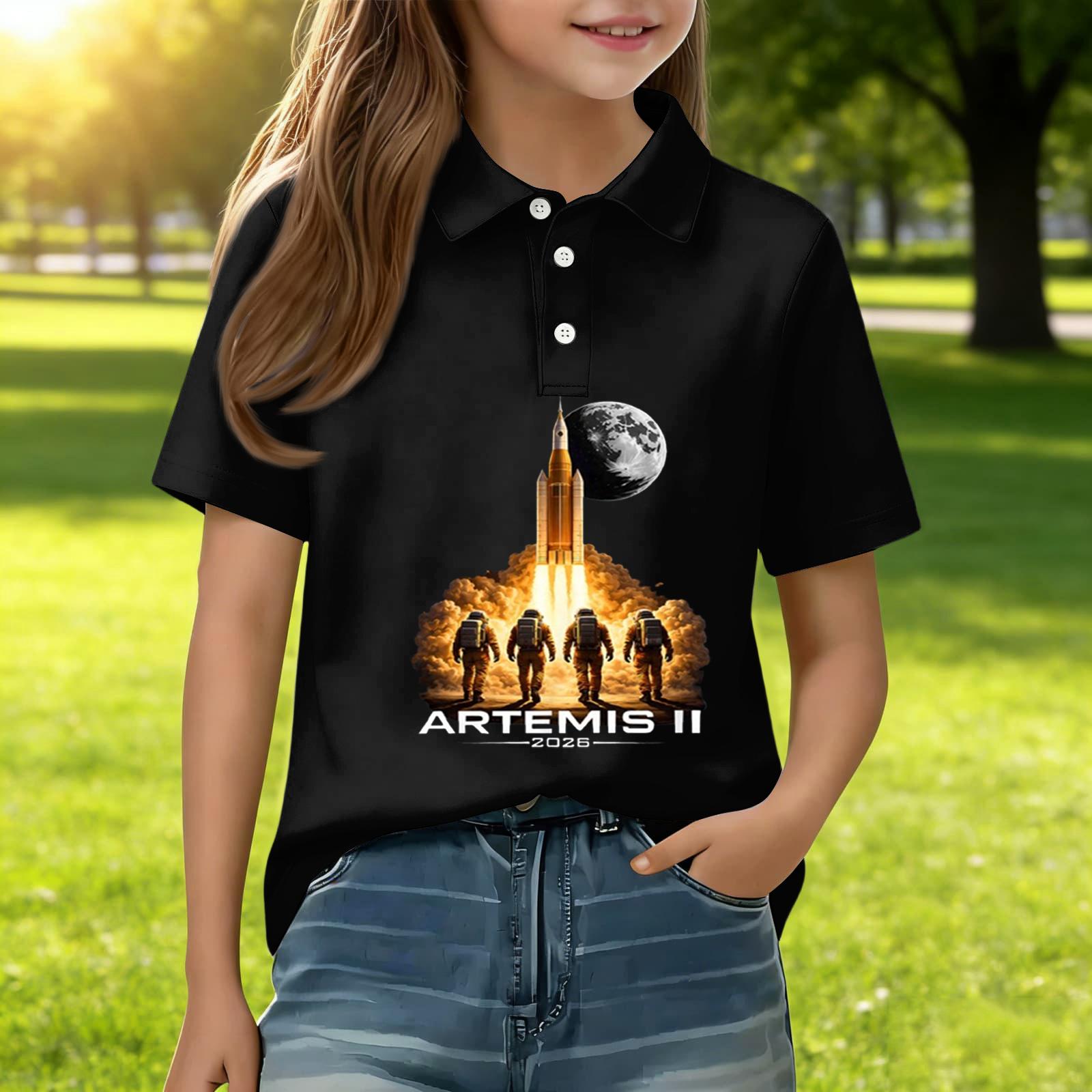 Kids Casual Short Sleeve Polo Shirt Space Exploration Print Comfortable Cotton Blend Lightweight Summer Top for Boys Girls 120 чёрный
Kids Casual Short Sleeve Polo Shirt Space Exploration Print Comfortable Cotton Blend Lightweight Summer Top for Boys Girls 120 чёрный