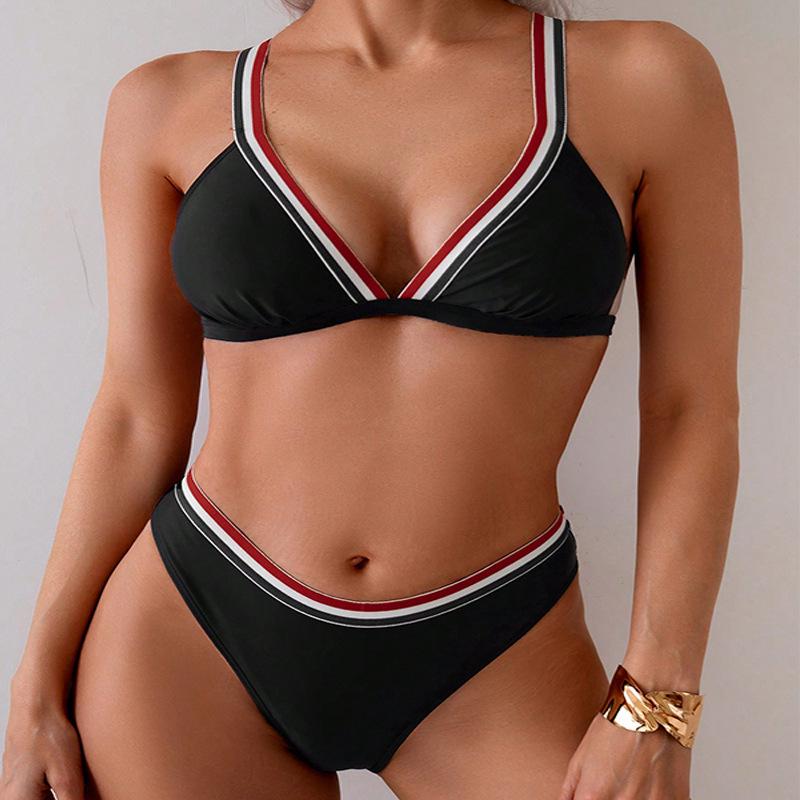 Halter Color Block Bikini Swimsuit 2025 - New European and American Swimwear for Women S
Halter Color Block Bikini Swimsuit 2025 - New European and American Swimwear for Women S