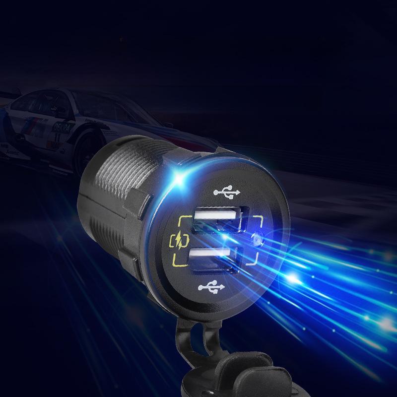 Автомобильное зарядное устройство с двумя портами USB Quick Charge 3.0 для морских судов и мотоциклов — быстрая зарядка в дороге. Ordinary car charger, Wired charging, 36W
Автомобильное зарядное устройство с двумя портами USB Quick Charge 3.0 для морских судов и мотоциклов — быстрая зарядка в дороге. Ordinary car charger, Wired charging, 36W