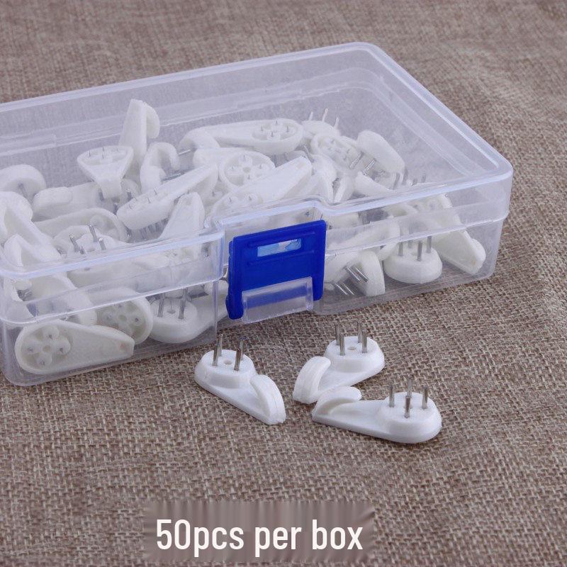 50-Pack ABS Medium Wall Hook Nails Set for Hanging Frames, White - Free Shipping N/A
50-Pack ABS Medium Wall Hook Nails Set for Hanging Frames, White - Free Shipping N/A