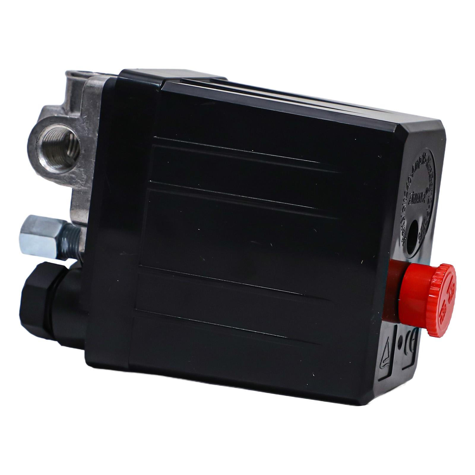 Air Compressor Pressure Switch Control Valve 90-120 PSI 240V 4 Port Manifold Regulator Gauges For Air Compressors Accessories
Air Compressor Pressure Switch Control Valve 90-120 PSI 240V 4 Port Manifold Regulator Gauges For Air Compressors Accessories