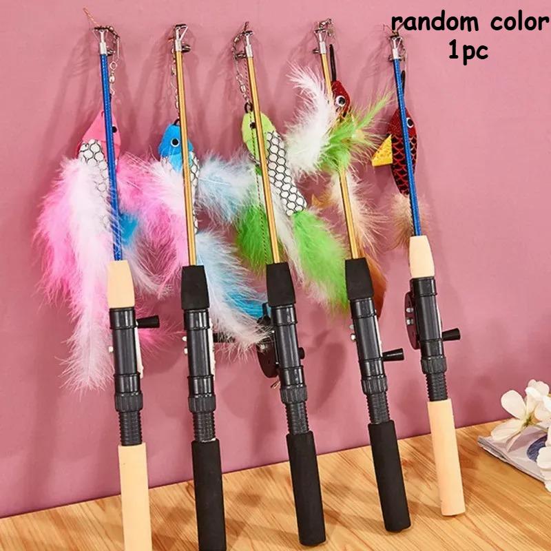 Retractable Cat Toy Fish Type Telescopic Feathers Funny Cat Stick Toys Pet Toy forKitten Cat Rods Simulation Fishing Rod
Retractable Cat Toy Fish Type Telescopic Feathers Funny Cat Stick Toys Pet Toy forKitten Cat Rods Simulation Fishing Rod