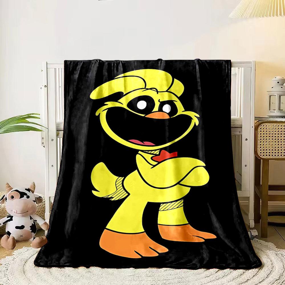 A cartoonish yellow duck with an orange beak and feet on a black background. for all seasons blanket lunch break throw gift 80cm x 120cm
A cartoonish yellow duck with an orange beak and feet on a black background. for all seasons blanket lunch break throw gift 80cm x 120cm