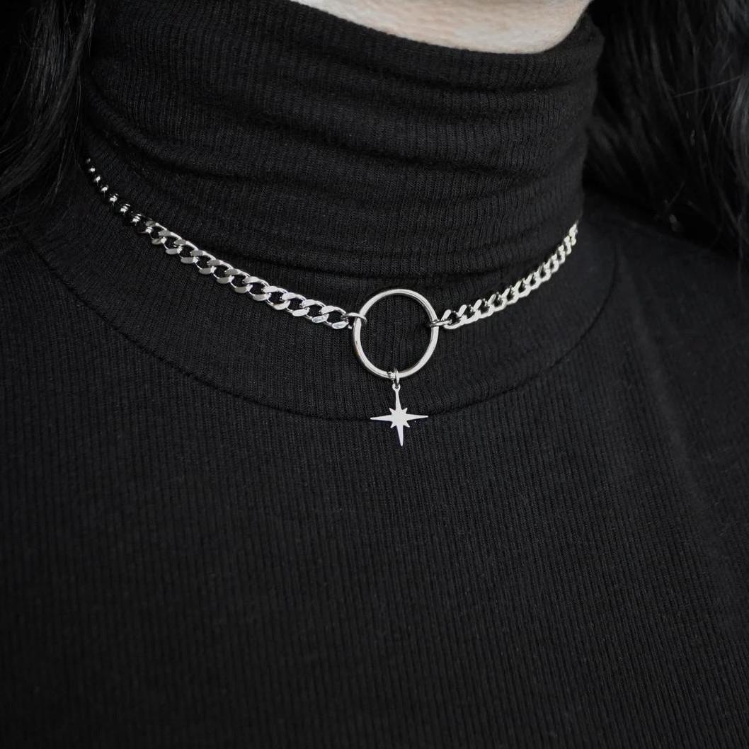 Trendy Personality Sliver Color Circular Ring Adjustable Star Celestial Body Choker for Women Y2k Avant-garde Necklace Jewelry
Trendy Personality Sliver Color Circular Ring Adjustable Star Celestial Body Choker for Women Y2k Avant-garde Necklace Jewelry