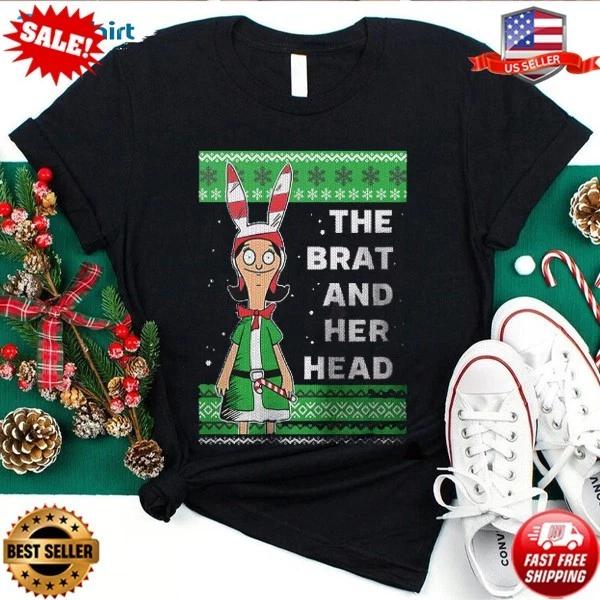 Louise The Brat And Her Head Bob s Burger Ugly Christmas Sweater T-Shirt S-5XL L
Louise The Brat And Her Head Bob s Burger Ugly Christmas Sweater T-Shirt S-5XL L