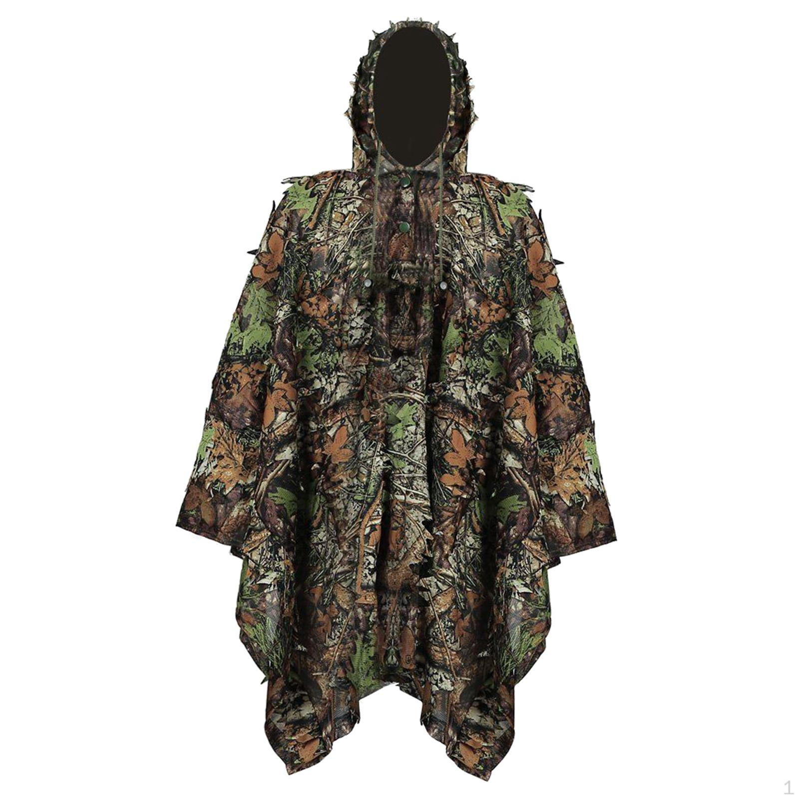 Ghillie Suit for Men 3D Leafy Jacket Hood, Lightweight Outfit, Woodland Cosplay suits Camo
Ghillie Suit for Men 3D Leafy Jacket Hood, Lightweight Outfit, Woodland Cosplay suits Camo