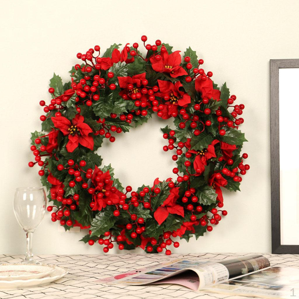 Red Artificial Wreath Garland for Front Door Ornament
Red Artificial Wreath Garland for Front Door Ornament