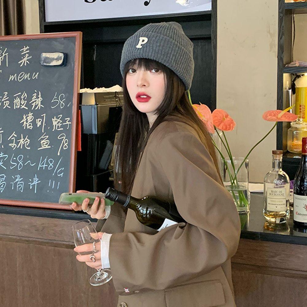 Letter P Minority Solid Colors Fashion Design Korean Style Hat Women Skullies Hat Knitting Beanie чёрный
Letter P Minority Solid Colors Fashion Design Korean Style Hat Women Skullies Hat Knitting Beanie чёрный