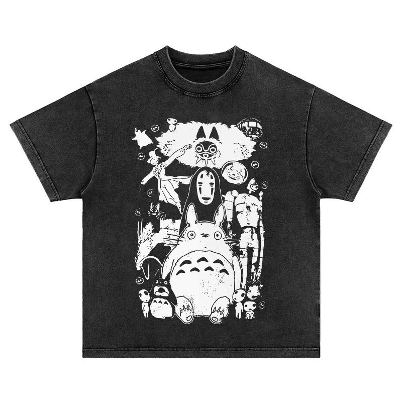 Hayao Miyazaki Animated Printed Tshirt Mens Washed Old Shortsleeved American Retro High Street Pure Cotton Men and Women Tops M
Hayao Miyazaki Animated Printed Tshirt Mens Washed Old Shortsleeved American Retro High Street Pure Cotton Men and Women Tops M