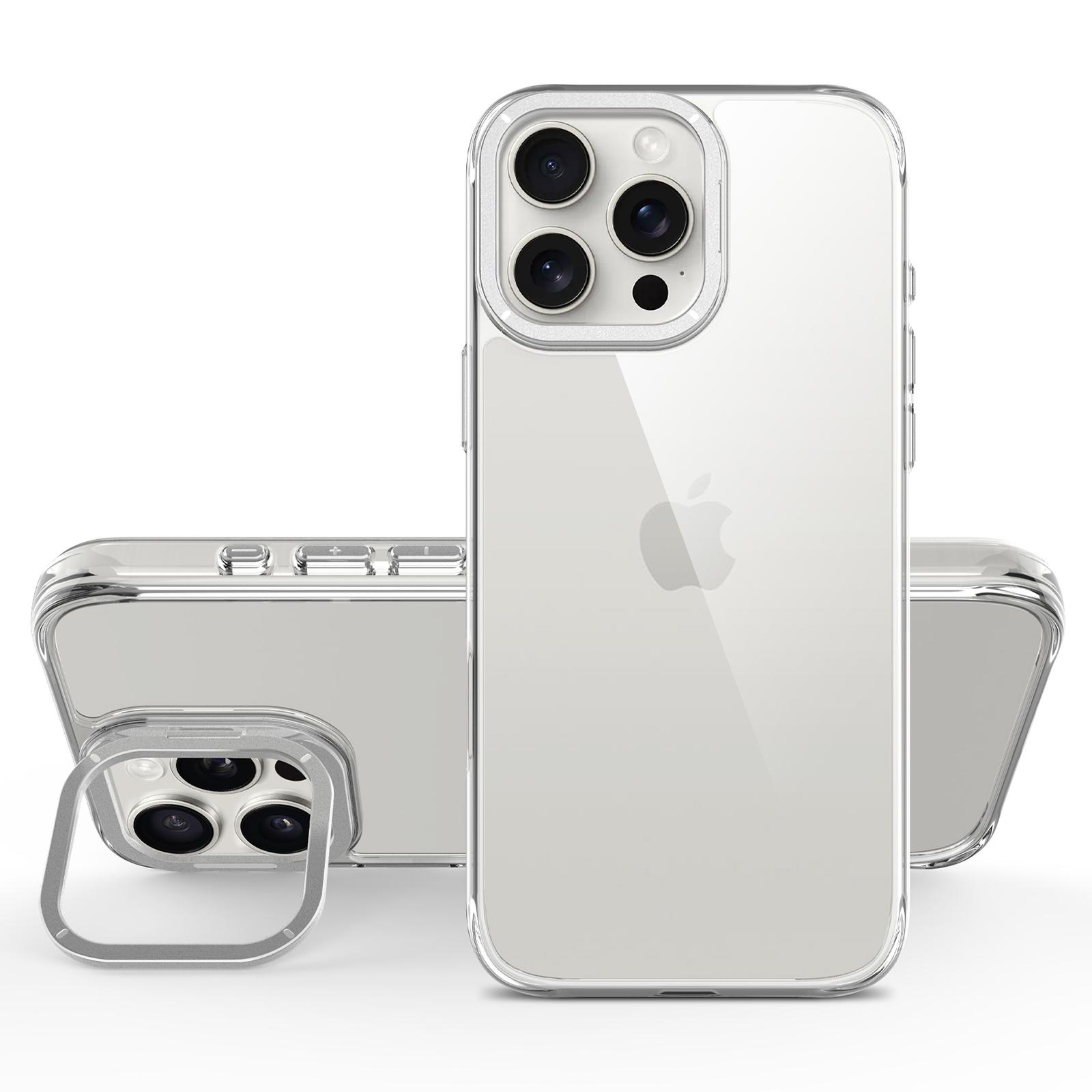 For iPhone 16 Pro Max Case Shockproof TPU+PC Phone Back Cover with Metal Lens Kickstand Silver
For iPhone 16 Pro Max Case Shockproof TPU+PC Phone Back Cover with Metal Lens Kickstand Silver