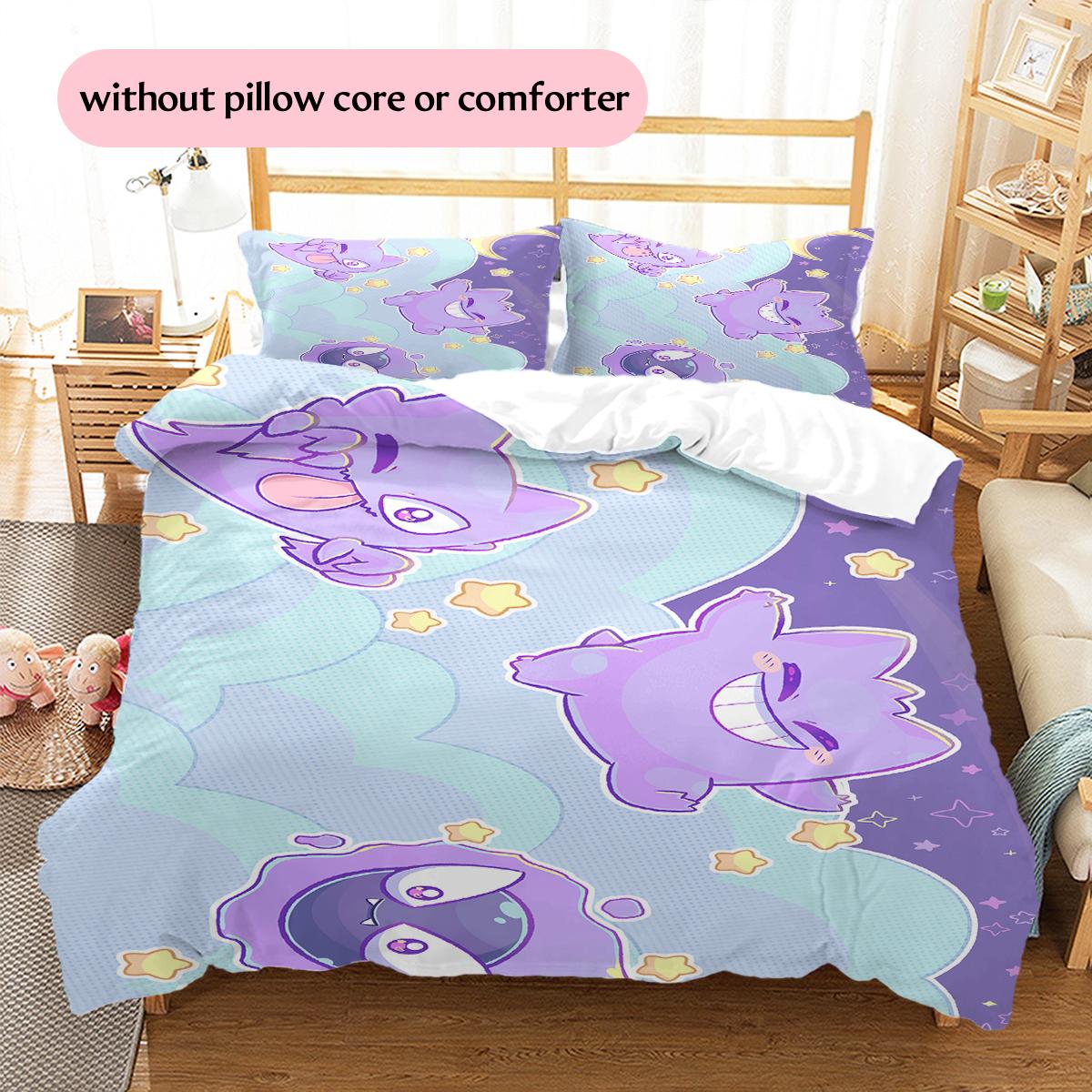 gengar Pattern Bedding Home Decoration Birthday Gift (1 * duvet cover + 2 * pillowcase, without core) 260x240cm
gengar Pattern Bedding Home Decoration Birthday Gift (1 * duvet cover + 2 * pillowcase, without core) 260x240cm