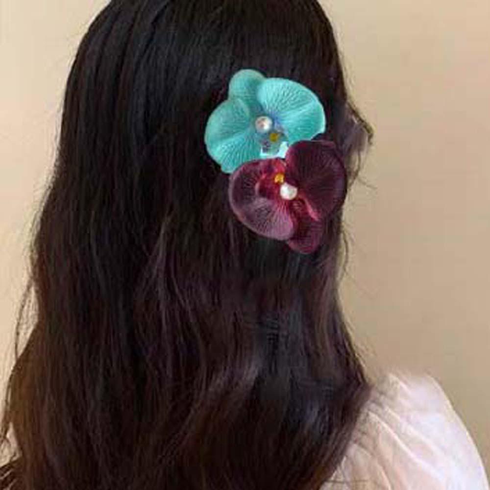 Thai Style Orchid Flower Hairpin Sweet Women Side Clip Butterfly Orchid Hair Clip Summer Style 2
Thai Style Orchid Flower Hairpin Sweet Women Side Clip Butterfly Orchid Hair Clip Summer Style 2