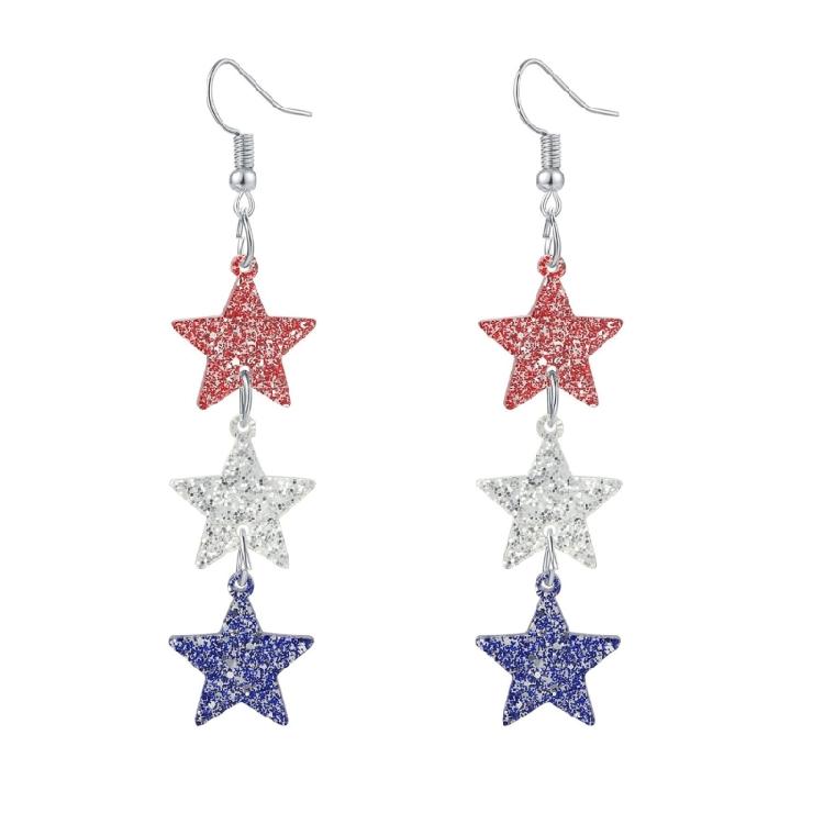 Fashionable Retro American Flag Theme Ear Accessories Comfortable Earrings Gift For Friend And Family Members
Fashionable Retro American Flag Theme Ear Accessories Comfortable Earrings Gift For Friend And Family Members