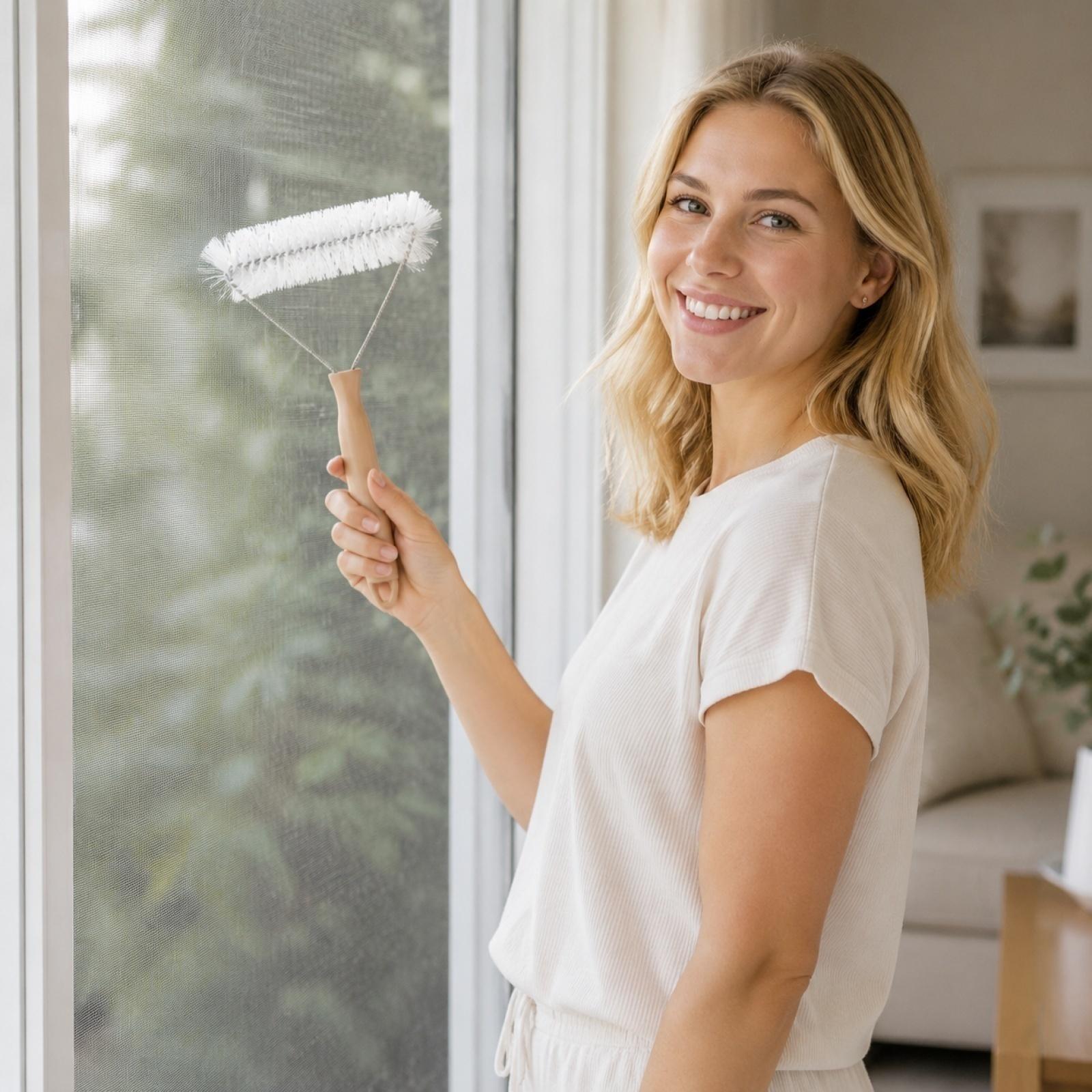 Window Screen Cleaning Brush with Durable Bristles and Ergonomic Handle for Household Window and Screen Maintenance Cleaning Tool One Size білий
Window Screen Cleaning Brush with Durable Bristles and Ergonomic Handle for Household Window and Screen Maintenance Cleaning Tool One Size білий