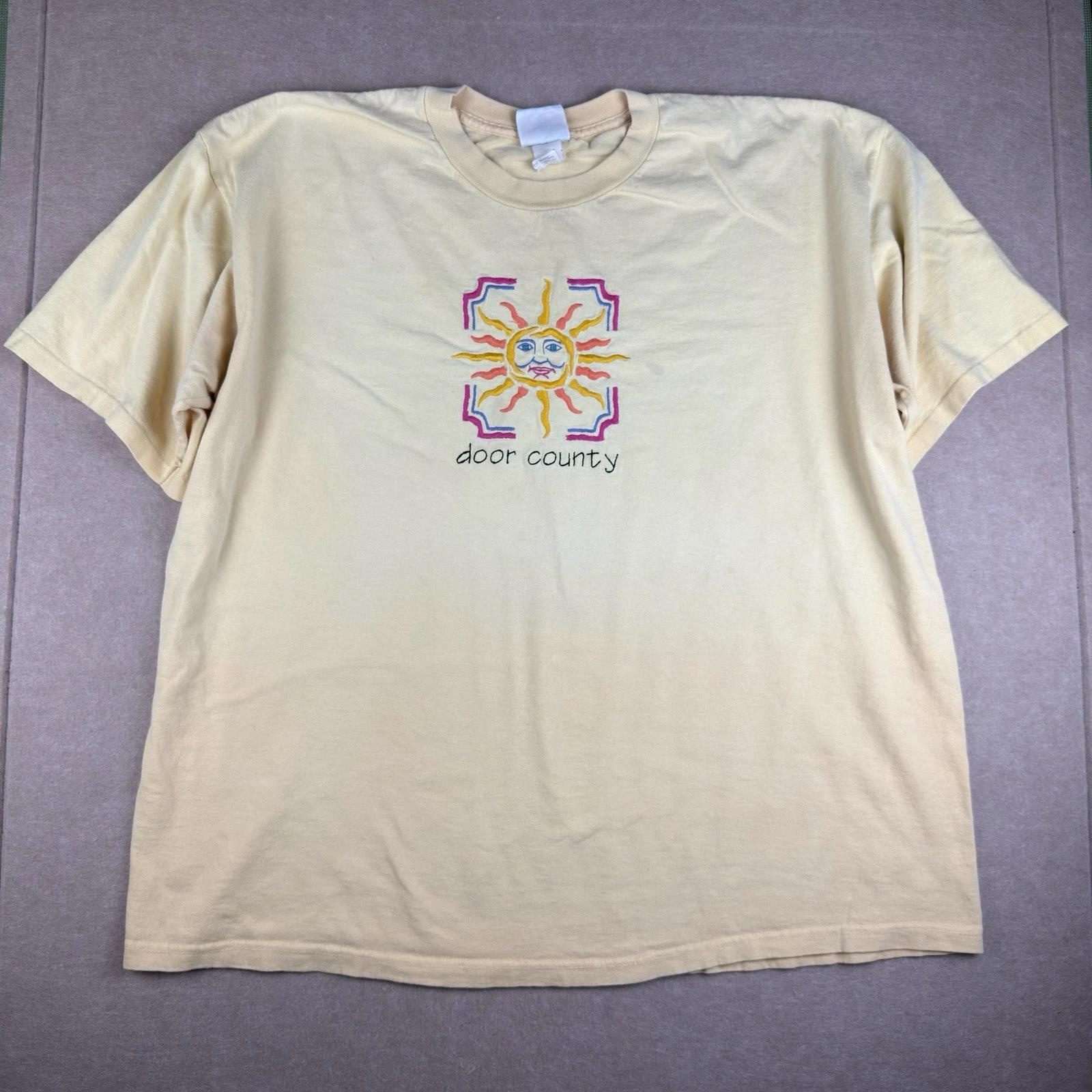 Vintage Top Threads T-Shirt XL Yellow Sun Door County Single Stitch USA 3XL
Vintage Top Threads T-Shirt XL Yellow Sun Door County Single Stitch USA 3XL