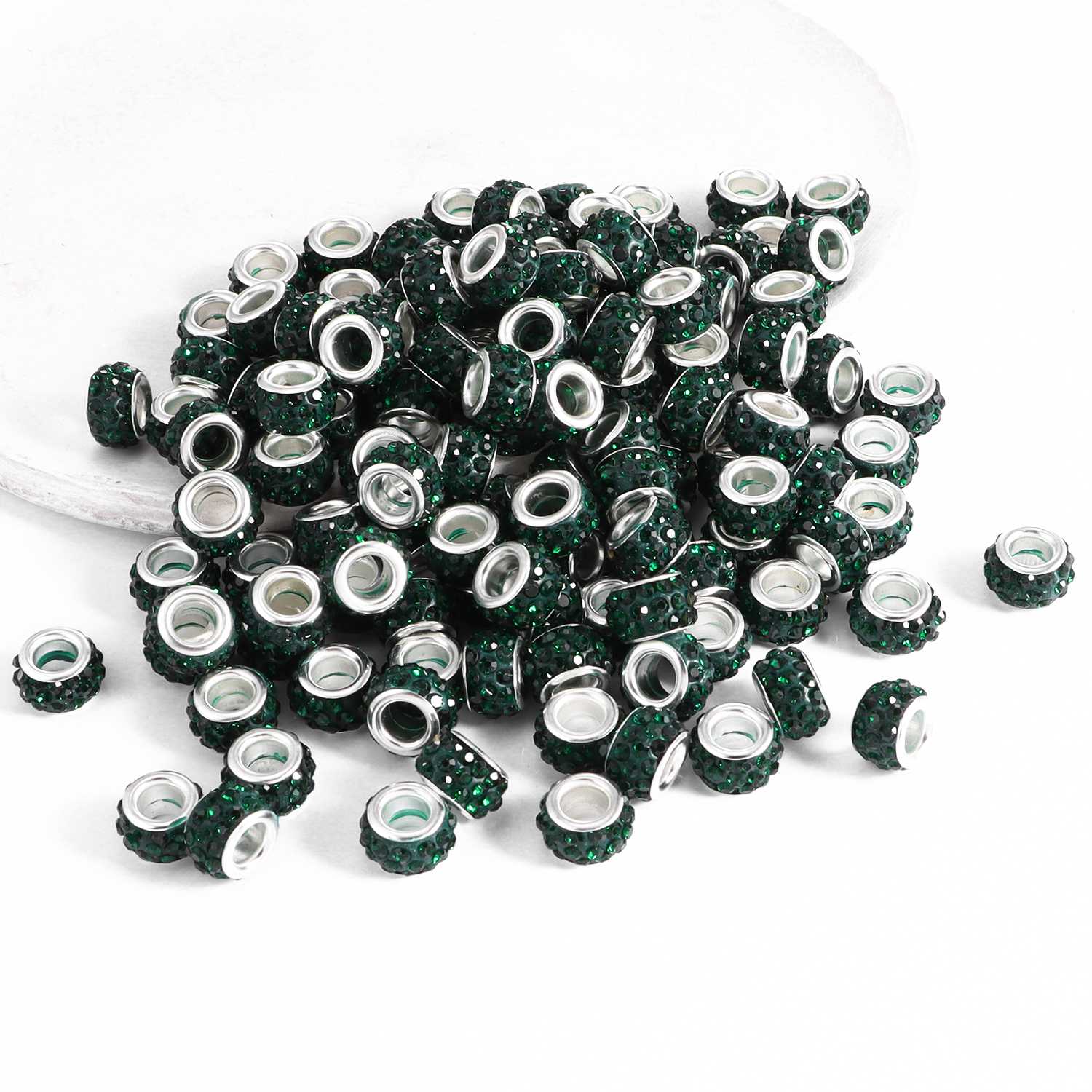 30/50PCS Lot Big Hole Round Rhinestone Crystal Glass Beads Loose Spacer Beads For DIY Jewelry Making Bracelet Necklace
30/50PCS Lot Big Hole Round Rhinestone Crystal Glass Beads Loose Spacer Beads For DIY Jewelry Making Bracelet Necklace