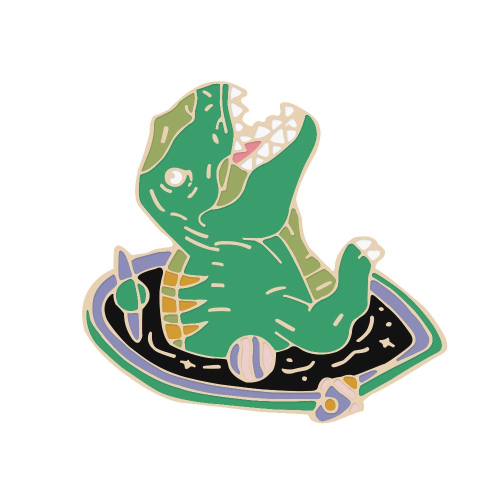 Cartoon Tyrannosaurus Enamel Pins Cute Green Rex Dinosaur Brooches Bag Cloth Lapel Badge Creative Jewelry For Friends Kids Gifts
Cartoon Tyrannosaurus Enamel Pins Cute Green Rex Dinosaur Brooches Bag Cloth Lapel Badge Creative Jewelry For Friends Kids Gifts